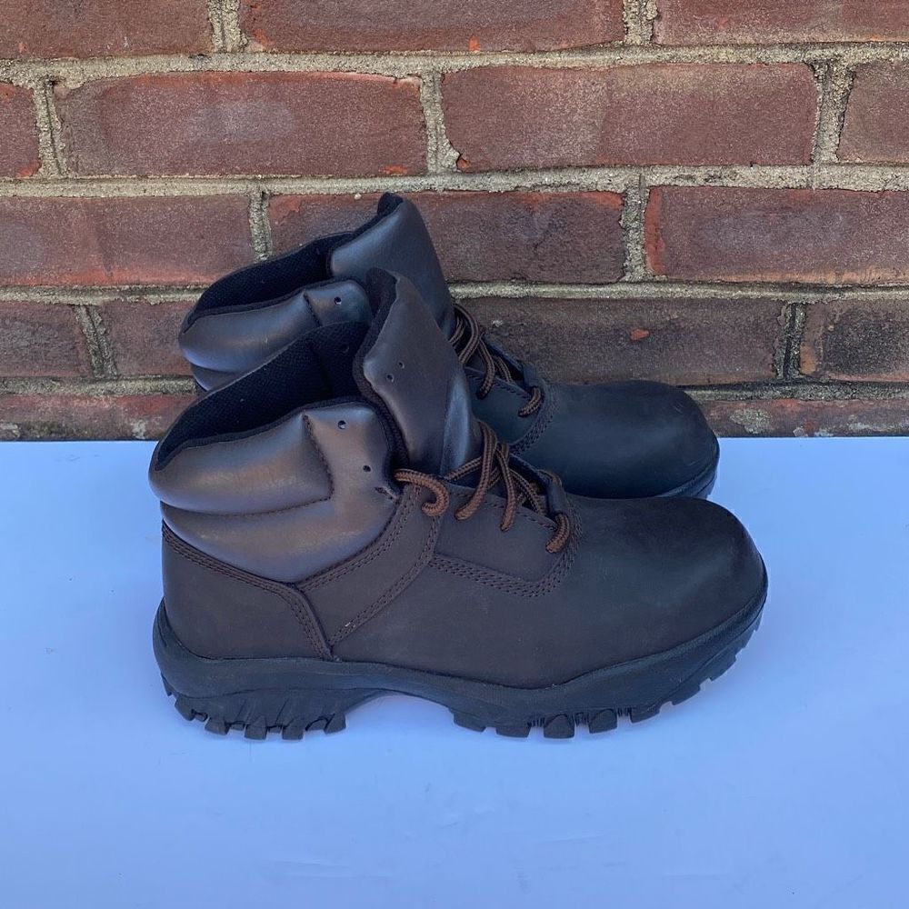 Worx by Red Wing Brown Steel Toe Boots Size 9 NEW